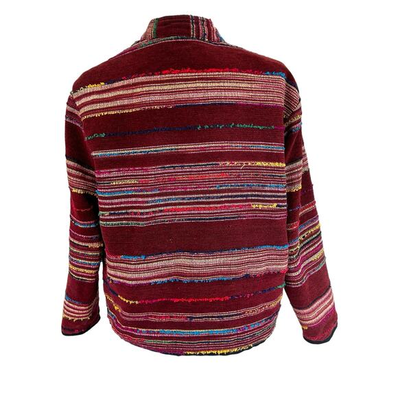 VINTAGE‎ White Stag Tapestry Jacket Brown Red Yellow Blue Size Medium 8 / 10 - Picture 5 of 11